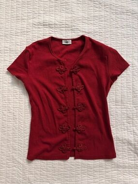 NWOT Limé Mandarin-Styled Top